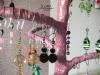 Подставка для серег Розовое Дерево ручной работы